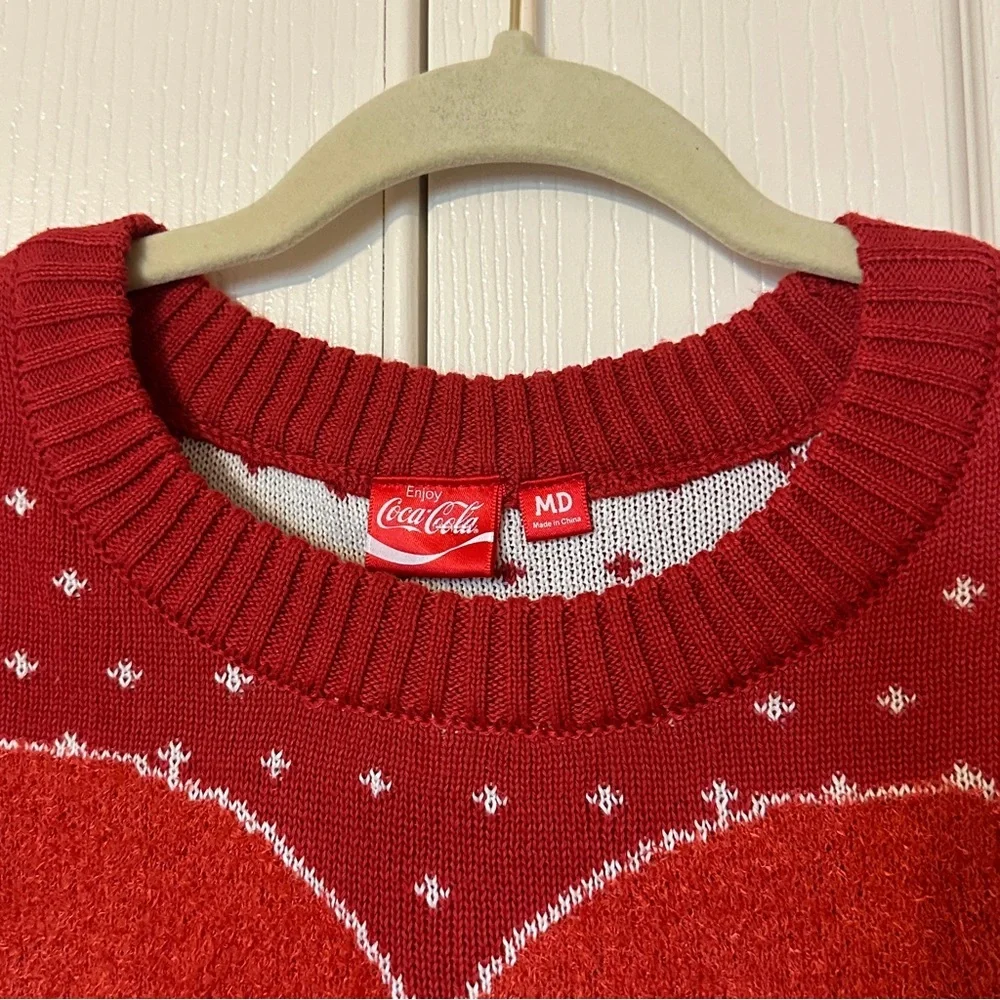 Coca Cola Polar Bear oversized Heart Sweater - Picture 4 of 6